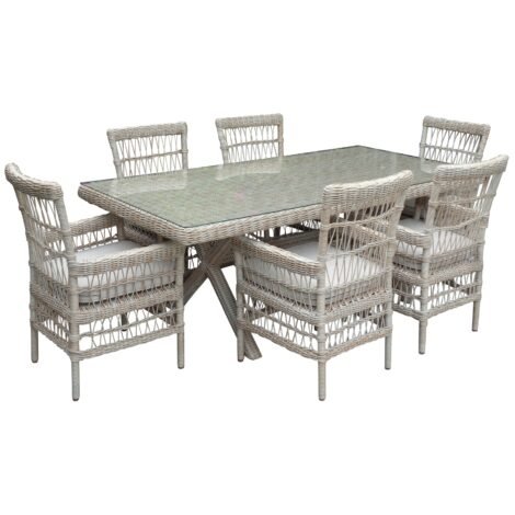 Provence Collection Outdoor 6 Seater Dining Set